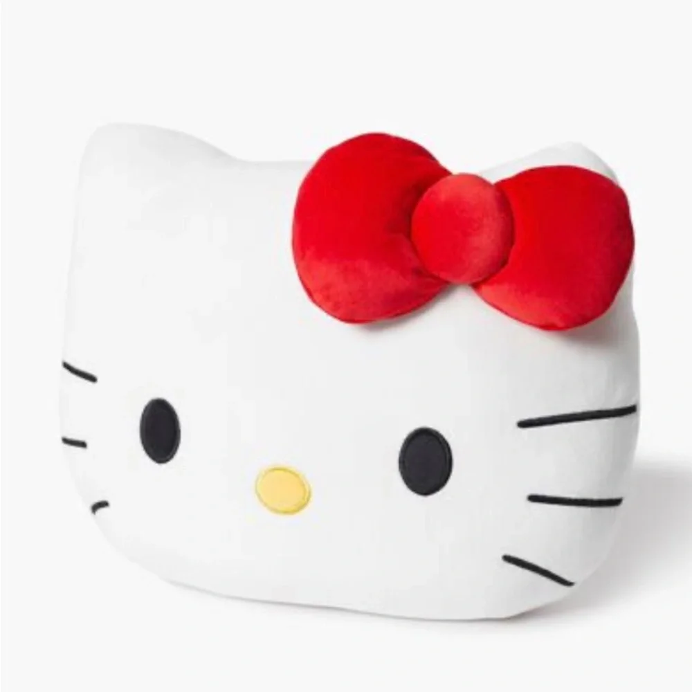 Hello Kitty Embroidered Plush Pillow